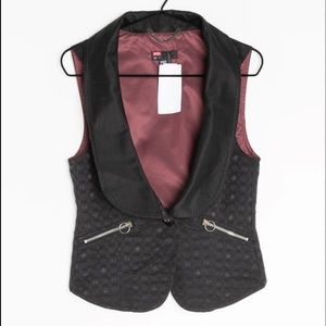 DIESEL vintage black gilet top or vest